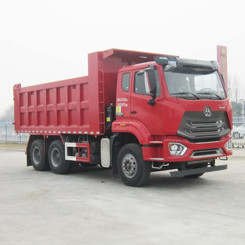 Sinotruk Howo 6 × 4 autocarro con cassone ribaltabile euro II 371hp 20cbm cassone ribaltabile